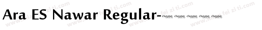 Ara ES Nawar Regular字体转换